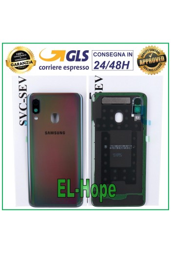 ORIGINAL SAMSUNG GALAXY A40 SM-A405 BATTERY COVER BLACK BACK COVER