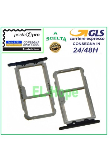 SLOT CART COMPARTMENT HOLDER NANO SIM CARD MICRO SD CARD HUAWEI NOVA 2S BLACK