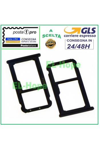 SLOT CART COMPARTMENT NANO SIM MICRO SD CARD FOR HUAWEI MATE 10 LITE NOVA 2i BLACK