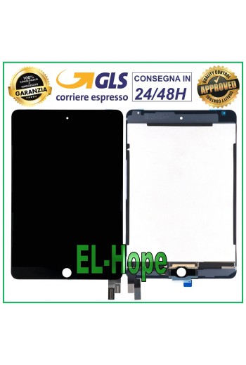 TOUCH SCREEN + LCD DISPLAY FOR APPLE iPad MINI 4 A1538 A1550 BLACK GLASS SCREEN