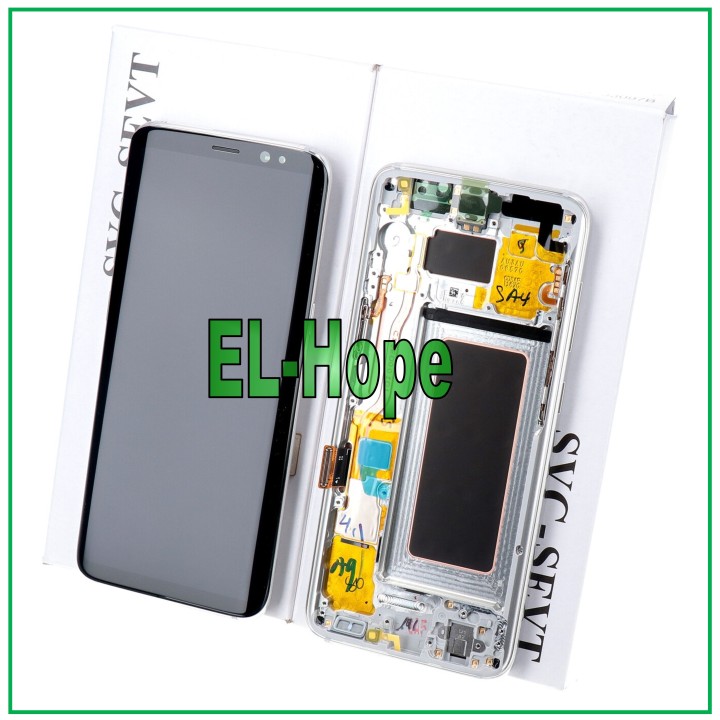 ORIGINAL FRAME DISPLAY SAMSUNG S8 SM-G950 G950 TOUCH SCREEN SILVER GH97-20473B