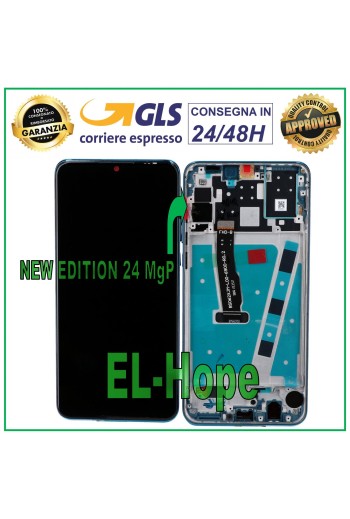 DISPLAY FRAME FOR HUAWEI P30 LITE NEW EDITION 24 MP TOUCH SCREEN ASSEMBLED BLUE