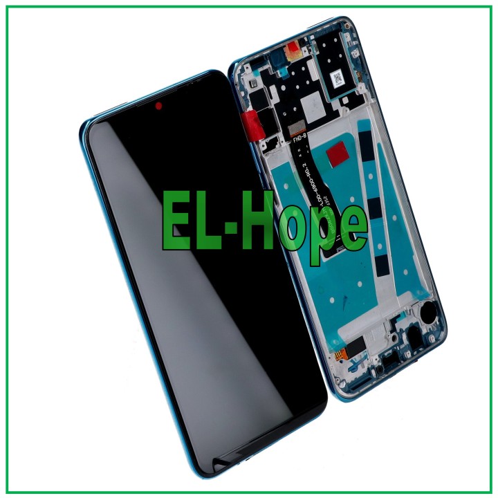 DISPLAY FRAME FOR HUAWEI P30 LITE NEW EDITION 24 MP TOUCH SCREEN ASSEMBLED BLUE