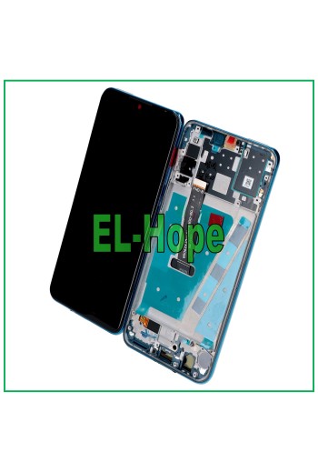 DISPLAY FRAME FOR HUAWEI P30 LITE NEW EDITION 24 MP TOUCH SCREEN ASSEMBLED BLUE