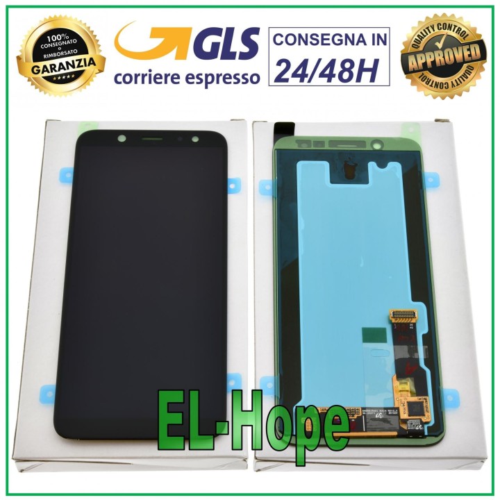 ORIGINAL DISPLAY SAMSUNG A6 2018 SM-A600 SM A600F TOUCH SCREEN BLACK GH97-21898A