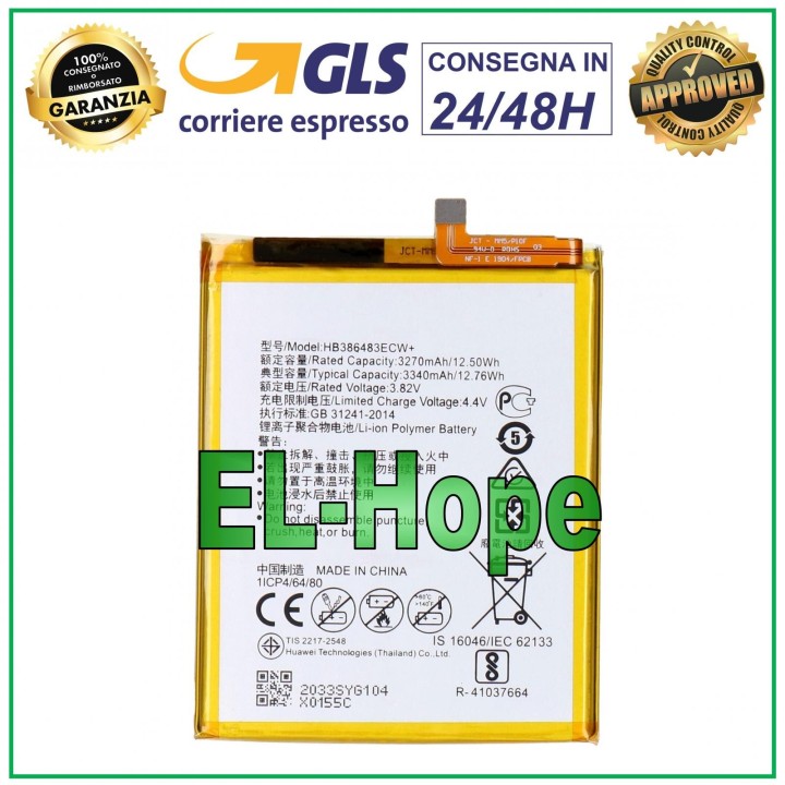 HUAWEI HB386483ECW+ BATTERY FOR HONOR 6X G9+ PLUS GR5 2017 3340 mAh BATTERY