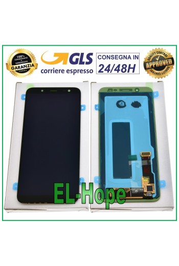 ORIGINAL LCD DISPLAY SAMSUNG GALAXY J6 2018 SM J600F N TOUCH SCREEN BLACK GLASS