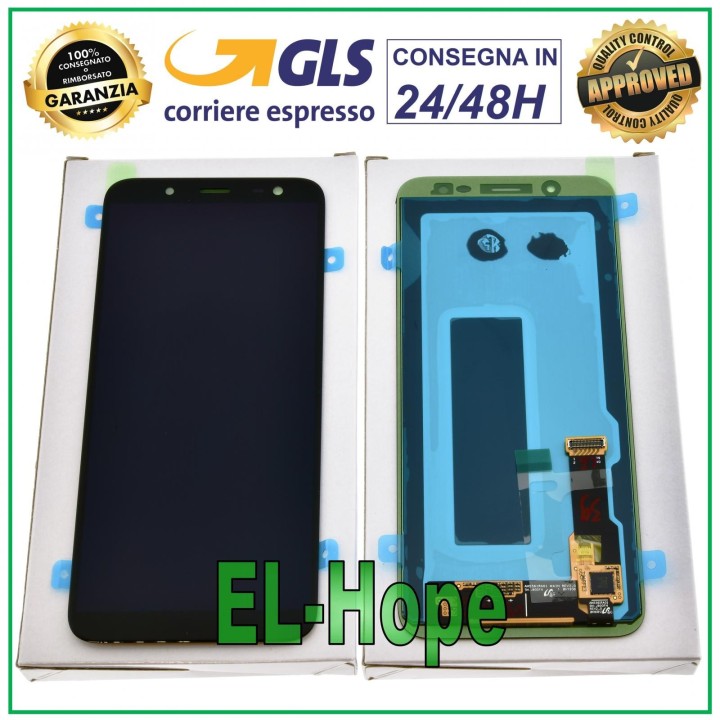 ORIGINAL RENEWED DISPLAY SAMSUNG GALAXY J6 2018 SM J600F TOUCH BLACK GH97-21931A