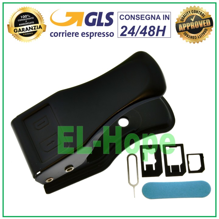 DUAL CUTTER SIM CARD CUTTER TO MICRO AND NANO SMARTPHONE ADAPTER KIT