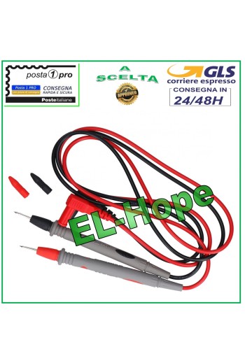 PAIR OF PIN PROBES FOR PROFESSIONAL MULTIMETER TESTERS CAT III 1000V 10A