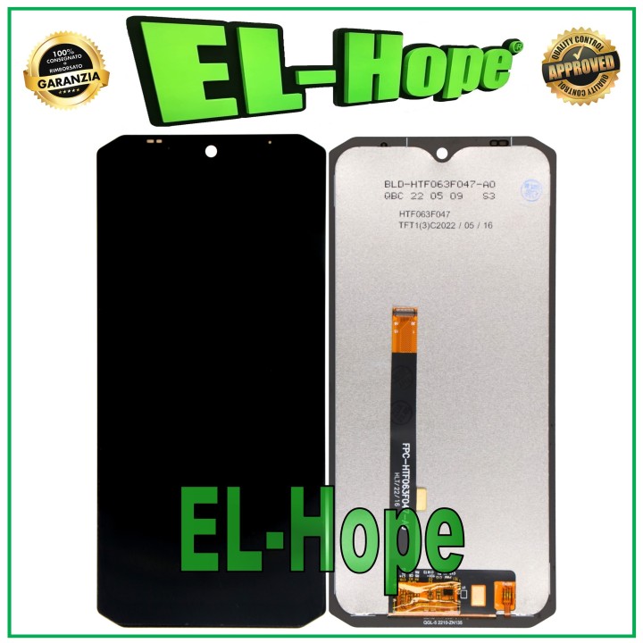 LCD DISPLAY FOR DOOGEE S98 / S98 PRO TOUCH SCREEN GLASS MONITOR ASSEMBLED BLACK