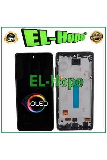 OLED LCD DISPLAY FOR SAMSUNG GALAXY A52S 5G SM A528 A528B TOUCH FRAME BLACK