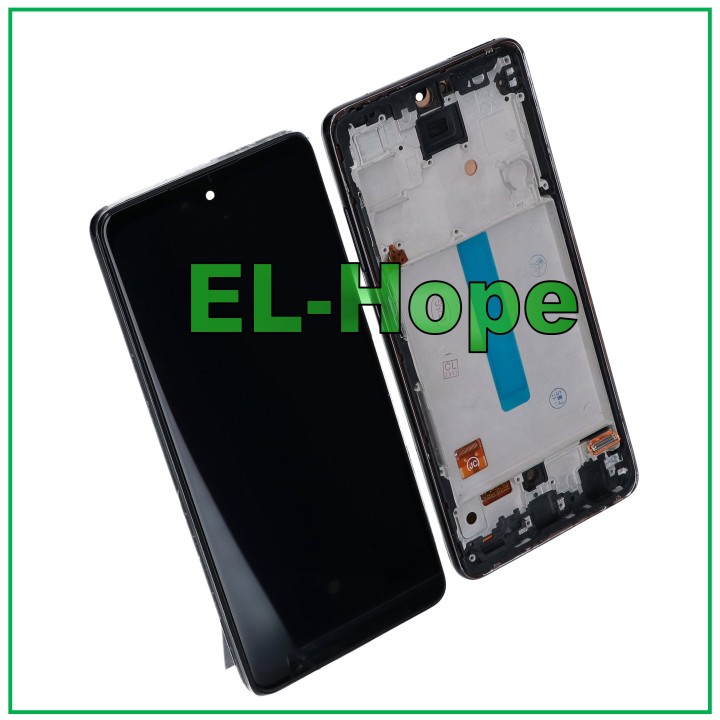 OLED LCD DISPLAY FOR SAMSUNG GALAXY A52S 5G SM A528 A528B TOUCH FRAME BLACK