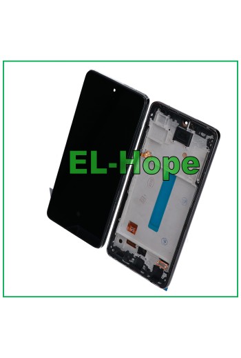 OLED LCD DISPLAY FOR SAMSUNG GALAXY A52S 5G SM A528 A528B TOUCH FRAME BLACK
