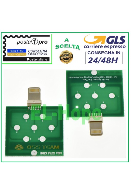 DOCK PCB TEST TESTER U2 TRISTAR FOR IPHONE 5 6 7 8 SE CS PLUS BATTERY CHARGING
