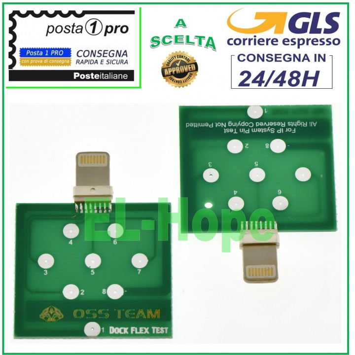 DOCK PCB TEST TESTER U2 TRISTAR FOR IPHONE 5 6 7 8 SE CS PLUS BATTERY CHARGING