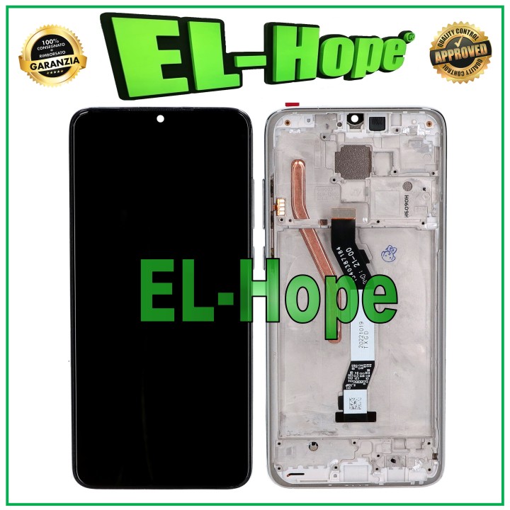 DISPLAY TOUCH LCD + FRAME FOR XIAOMI REDMI NOTE 8 PRO M1906G7G WHITE GLASS