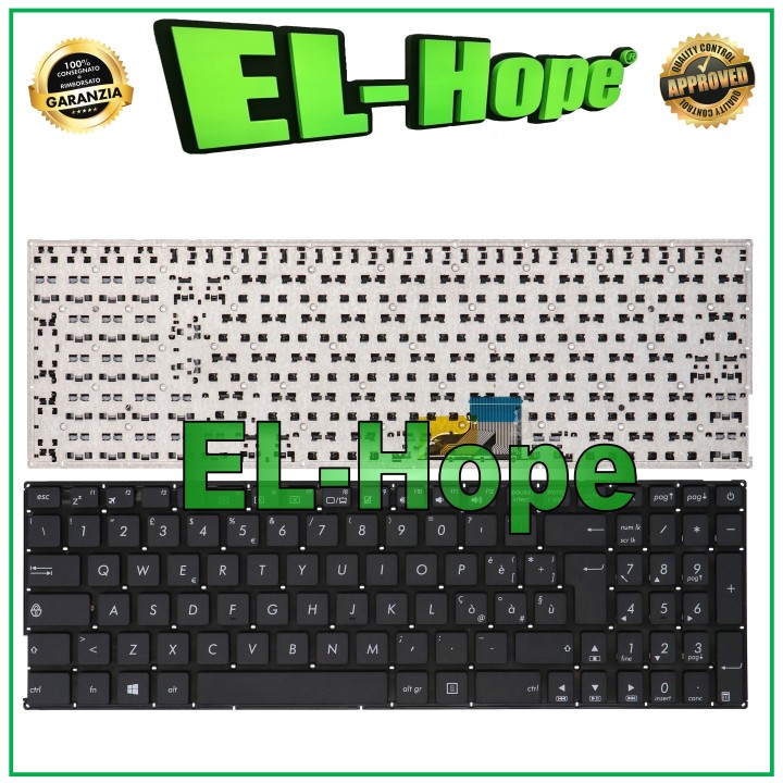 ITALIAN KEYBOARD FOR ASUS UX510U UX510UX UX510UW UX510UR V510UX BLACK NOTEBOOK