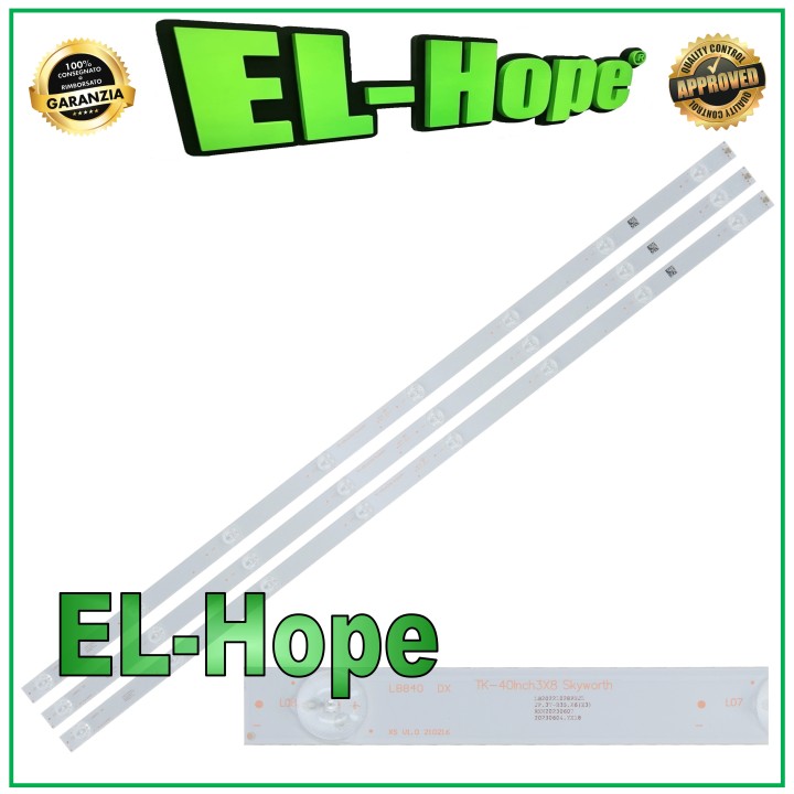 KIT 3 LED TV BARS 40  LB840 TK-40INCH3x8 SKYWORTH SVTV1400 YAL13-00830300-02