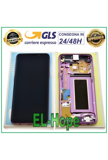ORIGINAL LCD DISPLAY SAMSUNG GALAXY S9 SM-G960F 2018 TOUCH SCREEN PURPLE PURPLE