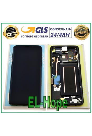 ORIGINAL LCD DISPLAY SAMSUNG GALAXY S9 SM-G960F 2018 TOUCH SCREEN BLACK BLACK