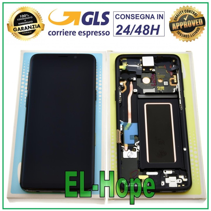 ORIGINAL LCD DISPLAY SAMSUNG S9 SM-G960F 2018 TOUCH SCREEN BLACK GH97-21696A