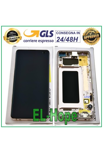 ORIGINAL DISPLAY SAMSUNG GALAXY S10+ PLUS SM-G975F TOUCH SCREEN CERAMIC WHITE
