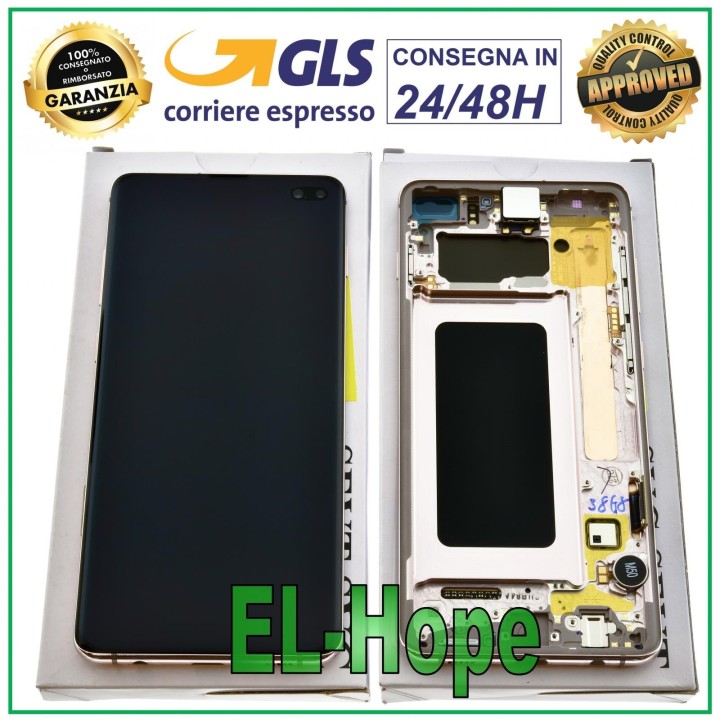 ORIGINAL DISPLAY SAMSUNG GALAXY S10+ PLUS SM-G975F TOUCH SCREEN CERAMIC WHITE