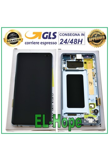 ORIGINAL LCD DISPLAY SAMSUNG GALAXY S10+ PLUS SM-G975F TOUCH SCREEN PRISM BLUE