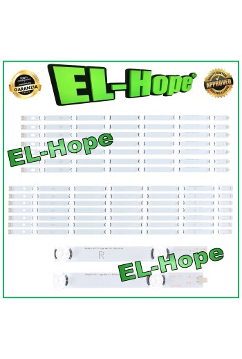 KIT 14 LED BARS FOR 55 TV LG LB194 LB195 POLA2.0 TYPE A/BL/R LZ5501LGEPWADL84
