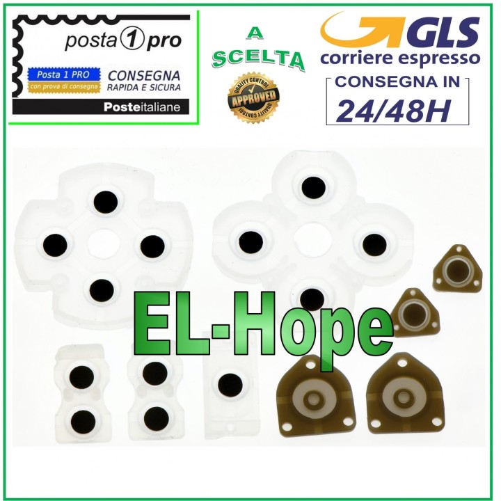 SET OF INTERNAL RUBBER BUTTONS FOR PS4 PLAYSTATION 4 DUALSHOCK CONTROLLER REV.1