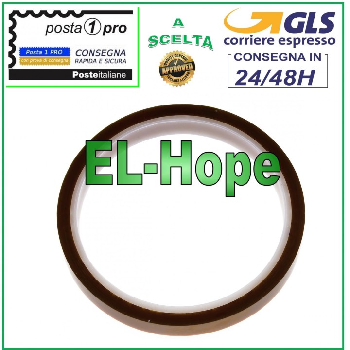 KAPTON HIGH TEMPERATURE THERMAL ADHESIVE TAPE BGA PROTECTION 1CM 30MT