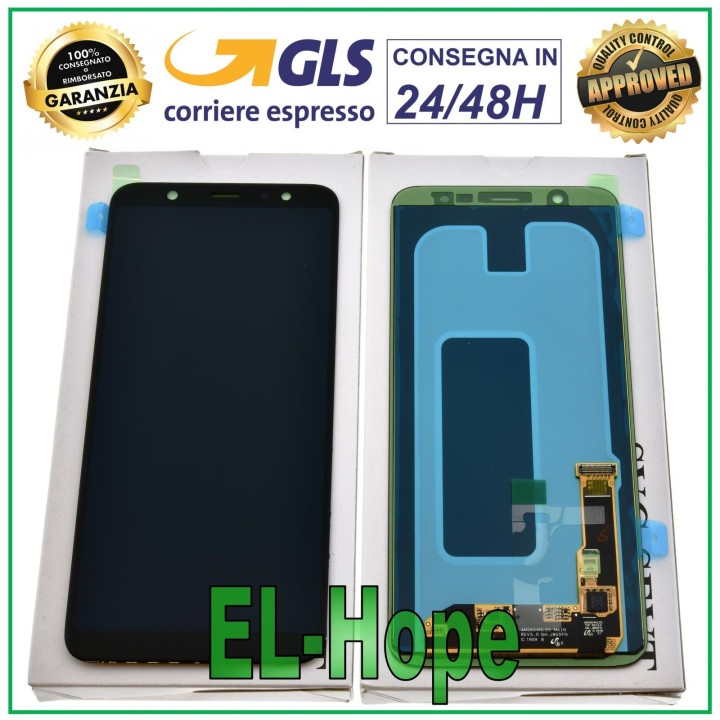 ORIGINAL DISPLAY SAMSUNG A6 PLUS 2018 SM-A605F TOUCH SCREEN BLACK GH97-21907A