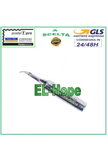 REPLACEMENT TIP CURVED UD-T-IS METAL FOR SOLDERING STATION STYLUS SOLDERING IRON 0.2MM