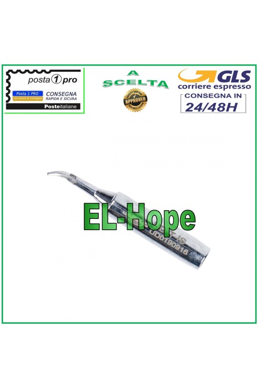 REPLACEMENT TIP CURVED UD-T-IS METAL FOR SOLDERING STATION STYLUS SOLDERING IRON 0.2MM