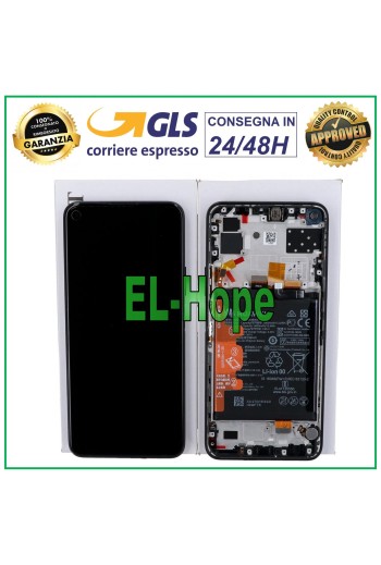 ORIGINAL LCD DISPLAY + FRAME AND BATTERY HUAWEI P40 LITE 5G CDY-NX9A TOUCH BLACK