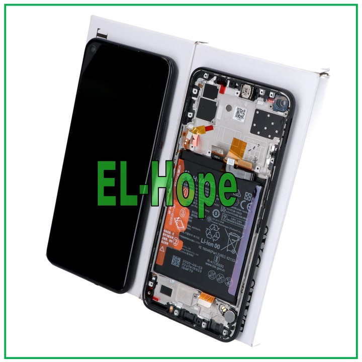 ORIGINAL LCD DISPLAY + FRAME AND BATTERY HUAWEI P40 LITE 5G CDY-NX9A TOUCH BLACK