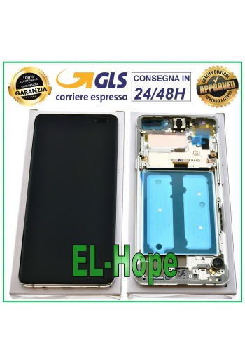 ORIGINAL LCD DISPLAY SAMSUNG GALAXY S10 5G SM-G977F TOUCH SCREEN CROWN SILVER