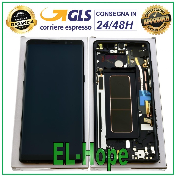 ORIGINAL DISPLAY SAMSUNG NOTE 8 SM-N950 SM-N950F TOUCH SCREEN BLACK GH97-21065A