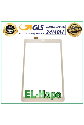 TOUCH SCREEN GLASS FOR TABLET ALCATEL WIND TAB 8 One PIXI 3 OT 9022 9022X WHITE