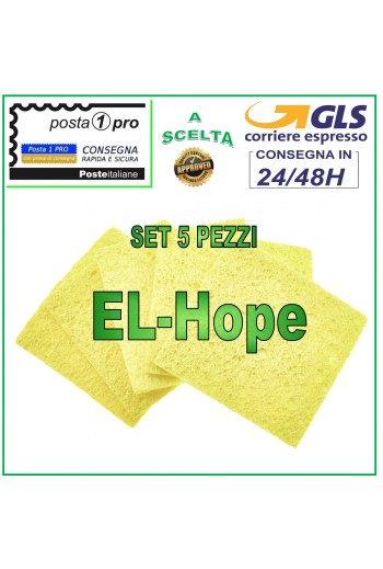 KIT 5 PIECES SPONGES SPONGE SPONGE FOR CLEANING SOLDERING IRON TIP STYLUS SOLDERING