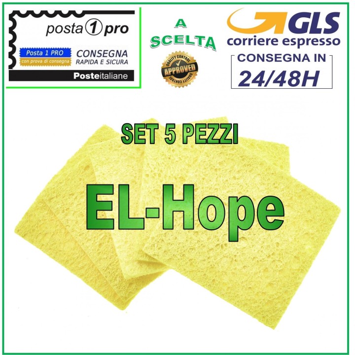 KIT 5 PIECES SPONGES SPONGE SPONGE FOR CLEANING SOLDERING IRON TIP STYLUS SOLDERING