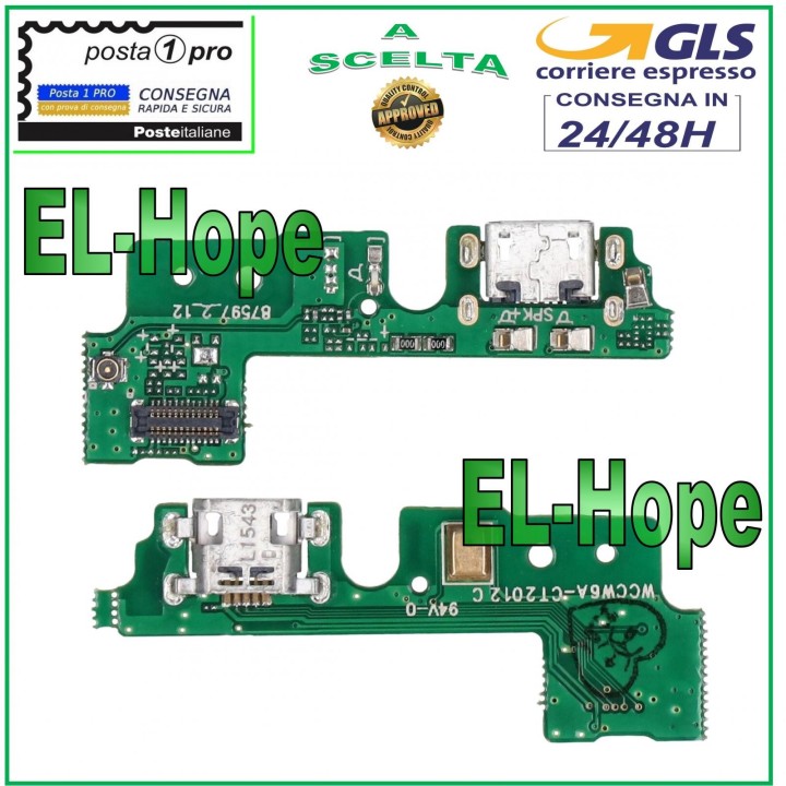 HONOR 6A DLI-AL10 CHARGING CONNECTOR MICRO USB CHARGING DOCK PCB