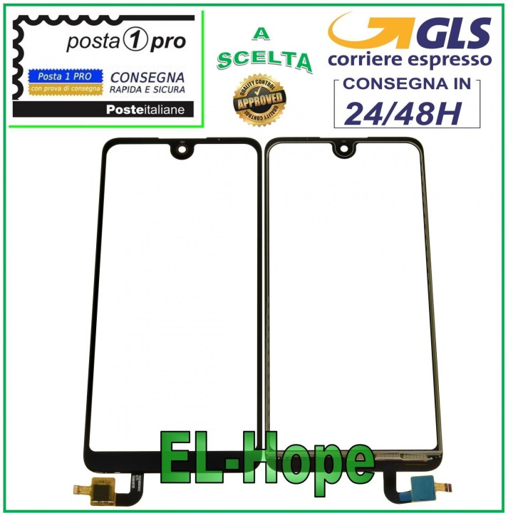 TOUCH SCREEN GLASS FOR WIKO VIEW 2 PRO DIGITIZER BLACK GLASS