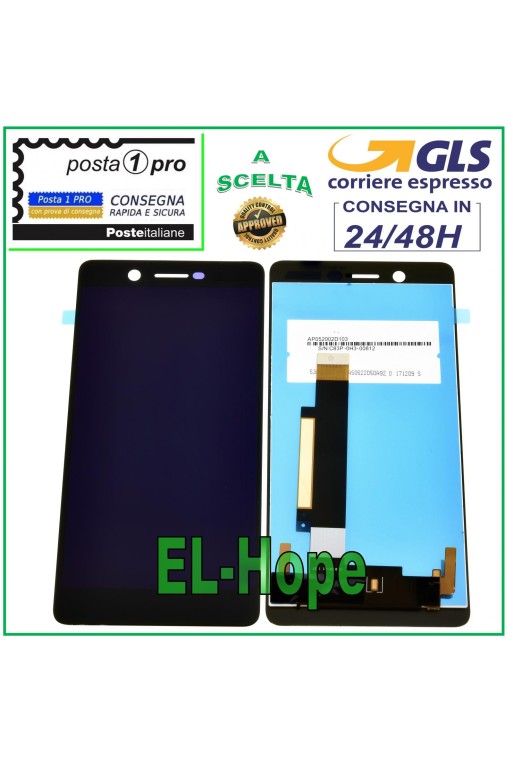 ASSEMBLED LCD DISPLAY FOR NOKIA 7 TA-1041 TOUCH SCREEN GLASS SCREEN 5.2 BLACK