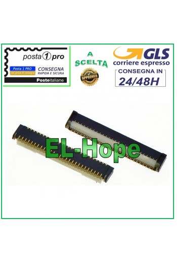 CLIP CONNECTOR FLAT FLEX LCD DISPLAY FOR NINTENDO SWITCH SOCKET FPC TO SOLDER 