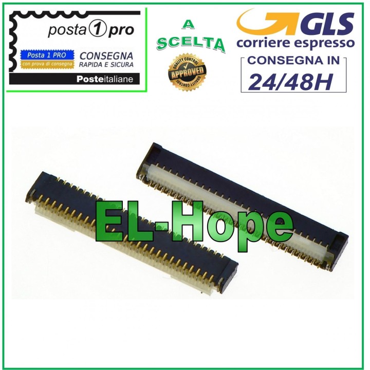 CLIP CONNECTOR FLAT FLEX LCD DISPLAY FOR NINTENDO SWITCH SOCKET FPC TO SOLDER
