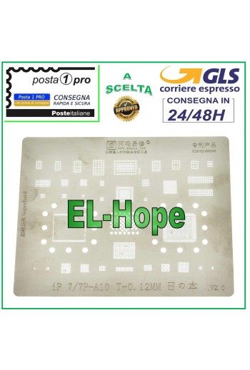 STENCIL IC CHIP APPLE IPHONE 7 7+ PLUS REFLOW REBALLING REWORK BGA GPU RAM INTEL