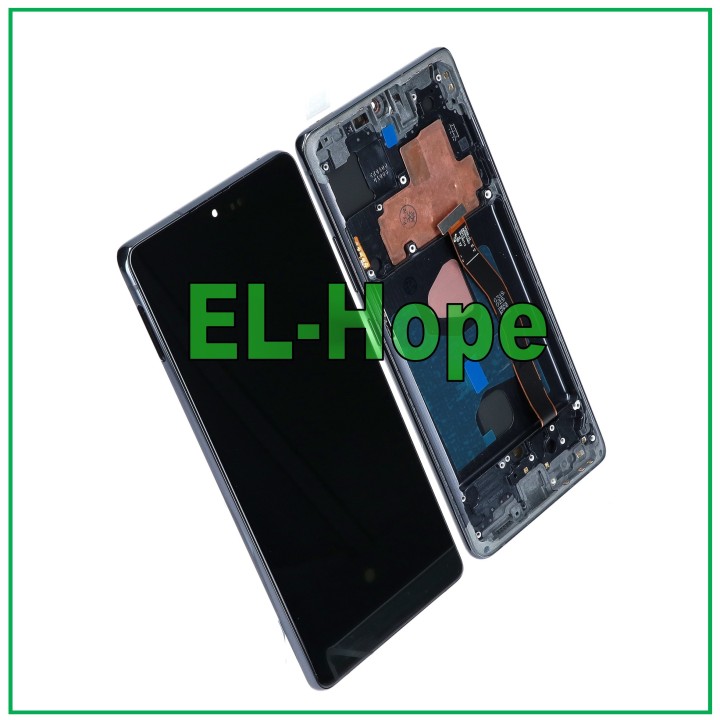 OLED LCD DISPLAY + FRAME FOR SAMSUNG GALAXY S10 LITE SM-G770 TOUCH BLACK GLASS