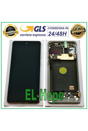 ORIGINAL LCD DISPLAY SAMSUNG GALAXY NOTE 10 LITE SM-N770 F TOUCH SCREEN SILVER